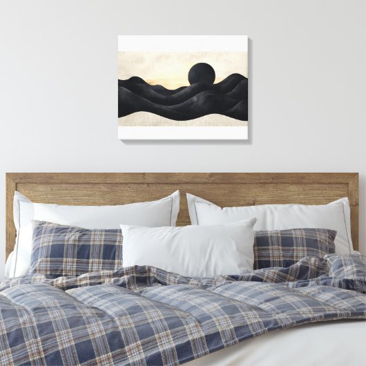 Midnight Horizon Canvas Afdruk (Insitu (Slaapkamer))