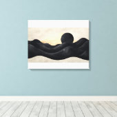 Midnight Horizon Canvas Afdruk (Insitu (Houten vloer))