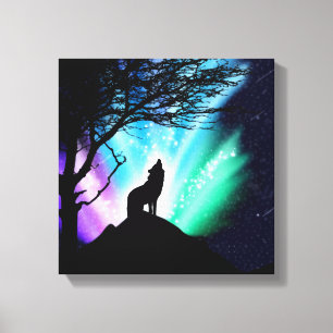 Midnight Howl Canvas Afdruk