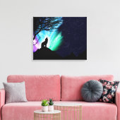 Midnight Howl Canvas Afdruk (Insitu (Woonkamer))