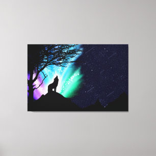 Midnight Howl Canvas Afdruk