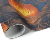 Midnight Jack-O'-Lantern Ball Cadeaupapier (Rol Hoek)