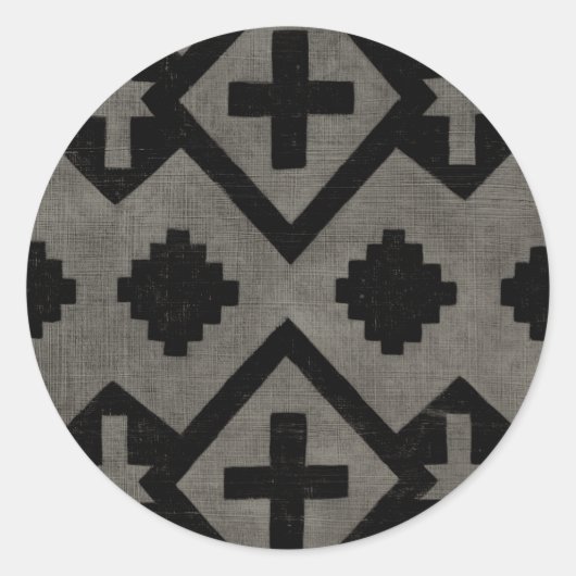 Midnight Journey I Ronde Sticker (Voorkant)