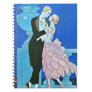 Midnight Kiss Art Deco-laptop Notitieboek