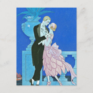 Midnight Kiss Art Deco Uitnodigingen