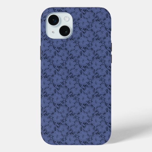 Midnight Lace Floral iPhone Case (Achterkant)
