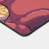 Midnight Lofi Pixel Art Retro Room Desk Mat (Coin)