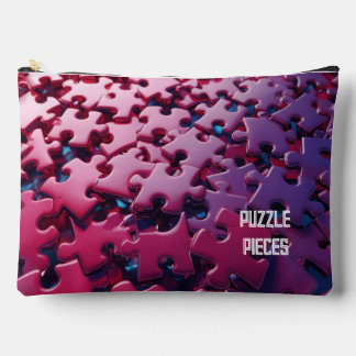 Midnight Magenta Puzzle Piece Keeper Pouch Etui