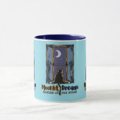 Midnight Magic: Kat in de maanverlichte lucht Mok (Midden)