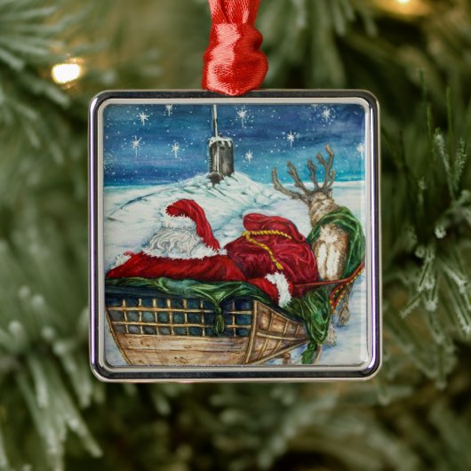 Midnight Magic Submarine Santa Ornament (Boom)
