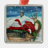 Midnight Magic Submarine Santa Ornament (Voorkant)