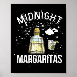 Midnight Margaritas Party voor Halloween heks Scha Poster