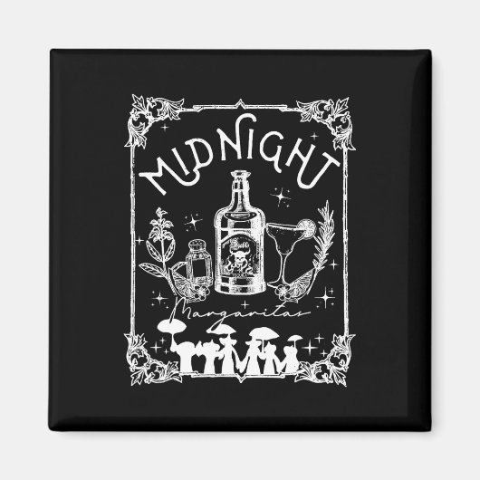 Midnight Margaritas Practical Magic T-shirt Hallow Magneet (Voorkant)