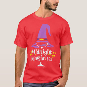 Midnight Margaritas Witch Halloween Drink T-shirt
