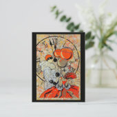 Midnight Masquerade Couple Briefkaart (Staand voorkant)