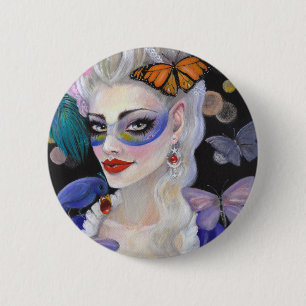 Midnight Masquerade Fairy Ronde Button 5,7 Cm