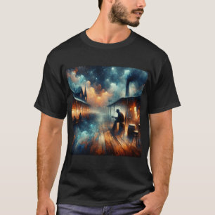 Midnight Melodies: Enigmatic Blues Tee T-shirt