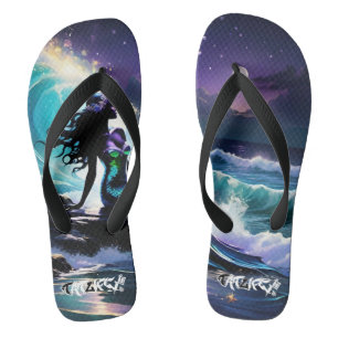 Midnight Mermaid paar Teenslippers
