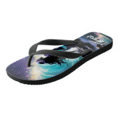 Midnight Mermaid paar Teenslippers (Schuin)