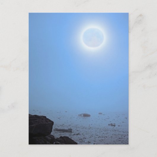 Midnight Moon | Arctic, Svalbard Briefkaart (Voorkant)