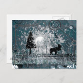 Midnight Moose Scene Briefkaart (Voorkant / Achterkant)