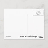 Midnight Moose Scene Briefkaart (Achterkant)