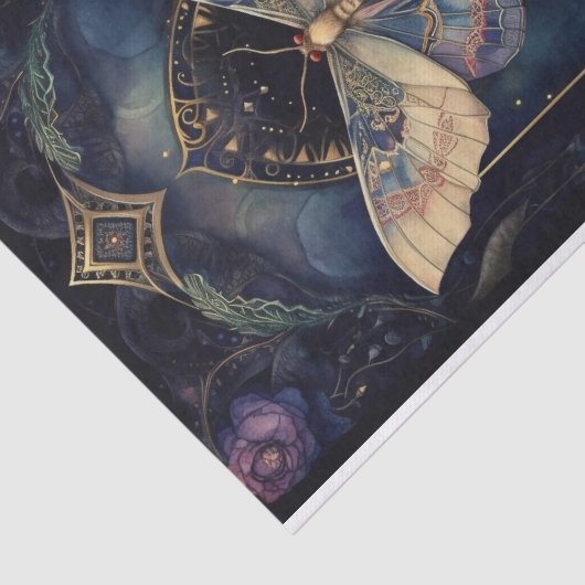 Midnight Moth 2 Tissuepapier (Detail)