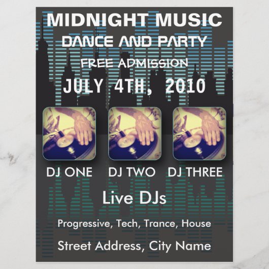 Midnight Music Flyer (Voorkant)