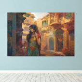 Midnight Musings, by artist Bella Catza Canvas Afdruk (Insitu (Houten vloer))