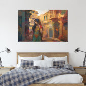 Midnight Musings, by artist Bella Catza Canvas Afdruk (Insitu (Slaapkamer))