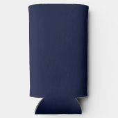 Midnight Navy Blue Solid Color (Achterkant)