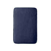 Midnight Navy Blue Solid Color Badmat (Voorkant Verticaal)