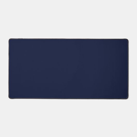 Midnight Navy Blue Solid Color Bureaumat (Voorkant)