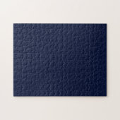 Midnight Navy Blue Solid Color Legpuzzel (Horizontaal)
