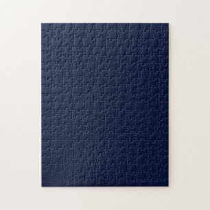 Midnight Navy Blue Solid Color Legpuzzel