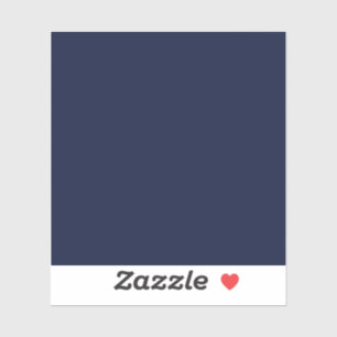 Midnight Navy Blue Solid Color Sticker