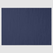 Midnight Navy Blue Solid Color Tissuepapier (Voorkant)