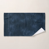 Midnight Navy Romance | Blue Satiny Grunge Damask Bad Handdoek (Handdoek)