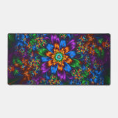 Midnight Neon Garden Fractal Bloom (Recto)