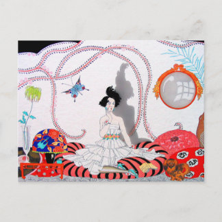 Midnight of de Fashionable Apartement. Briefkaart