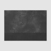 Midnight Onyx Romance | Black Satiny Grunge Damask Tissuepapier (Voorkant)