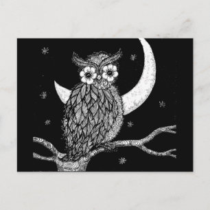 Midnight Owl Briefkaart