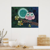 Midnight Owl Poster (Keuken)