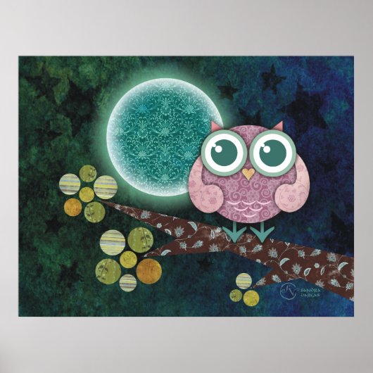 Midnight Owl Poster (Voorkant)