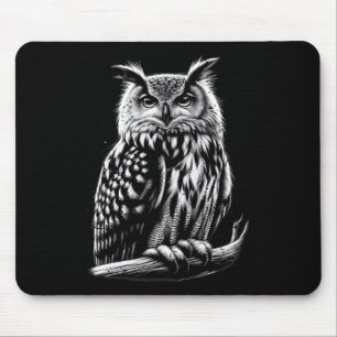 Midnight Owl stille kijker van de nacht wijze ogen Muismat