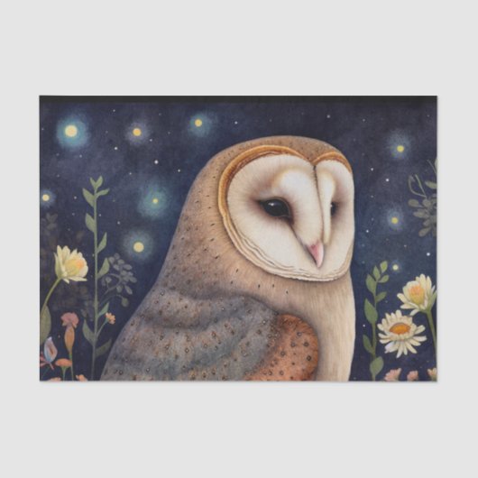 Midnight Owl Tissue Paper Tissuepapier (Voorkant)