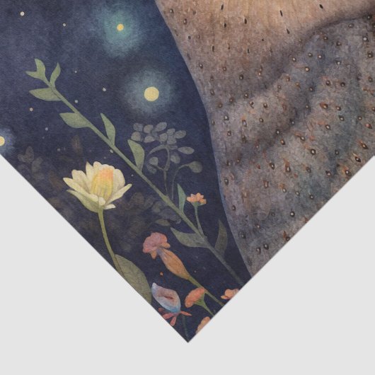 Midnight Owl Tissue Paper Tissuepapier (Detail)