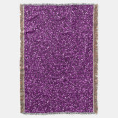 Midnight Paarse Glitter Deken (Voorkant Verticaal)