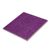 Midnight Paarse Glitter Tegeltje (Zijkant)