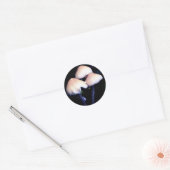 Midnight Paddenstoelen Natuur Ronde Sticker (Envelop)